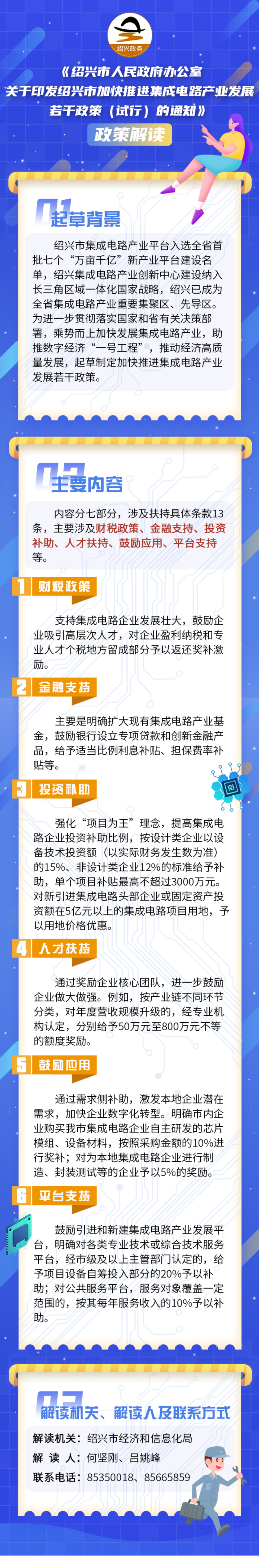 【解读】图解：《绍兴市人民政府办公室关于印发绍兴市加快推进集成电路产业发展若干政策（试行）的通知》(主要负责人解读)-1