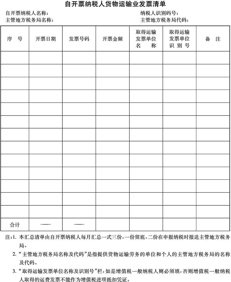 国家税务总局关于印发《国家税务总局关于加强货物运输业税收管理及运输发票增值税抵扣管理的公告》的通知-2