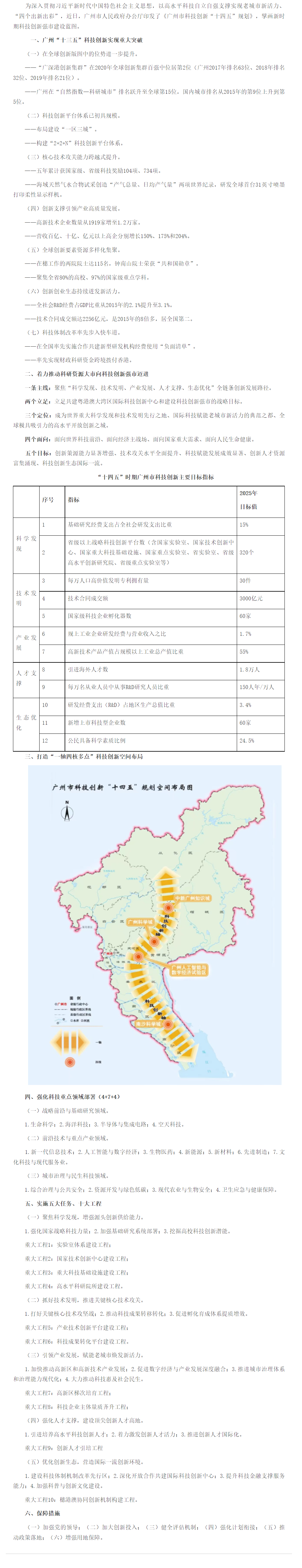 【解读】《广州市科技创新“十四五”规划》政策解读-1